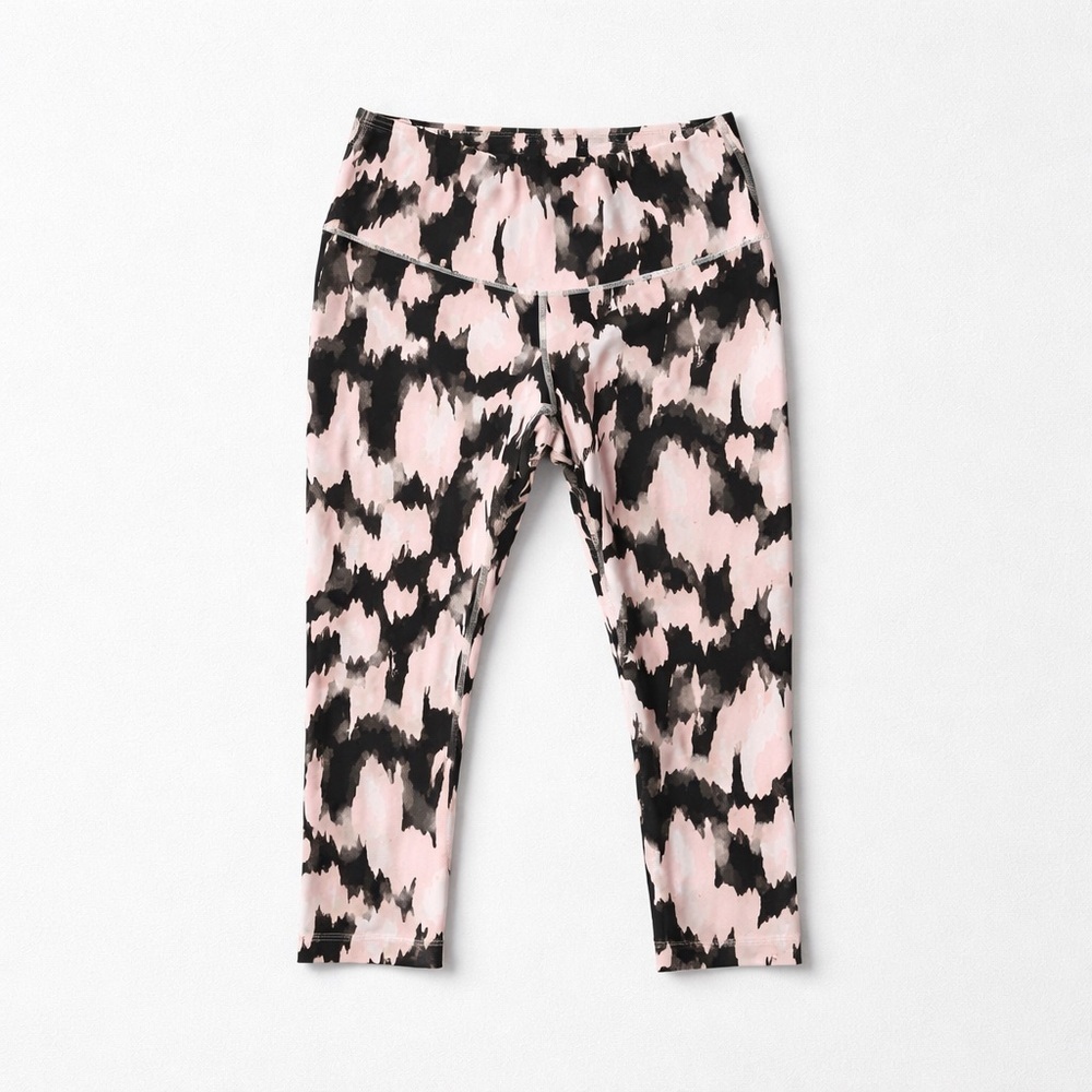 The North Face Women’s FlashDry Capri Leggings Medium Pink Black‎ High Rise